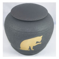 Pet Urns by HTW - Urns for pets, dogs, cats, loss, death, jewelry, ashes, retail, wholesale, minnesota, united states, vet clinic, veterinarian, family pets, Cat Silhouette Pet Urn