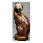 Pet Urns by HTW - Urns for pets, dogs, cats, loss, death, jewelry, ashes, retail, wholesale, minnesota, united states, vet clinic, veterinarian, family pets, Cat Urn Sitting Tall Pet Urn