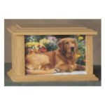 Pet Urns by HTW - Urns for pets, dogs, cats, loss, death, jewelry, ashes, retail, wholesale, minnesota, united states, vet clinic, veterinarian, family pets - SP Series Photo Engraved Image Wood Pet Urns