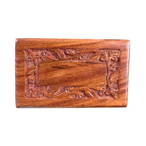 Sheesham Engraved Wood Box