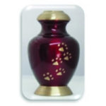 Pet Urns by HTW - Urns for pets, dogs, cats, loss, death, jewelry, ashes, retail, wholesale, minnesota, united states, vet clinic, veterinarian, family pets, Pewter, Slate, Vertical Paw Print Pet Urn