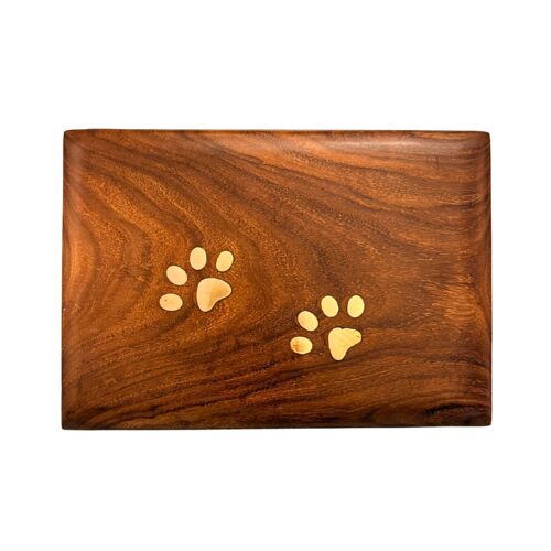 WD - Sheesham Wood Box with Brass Paws