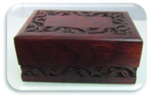 Sheesham Engraved Wood Box
